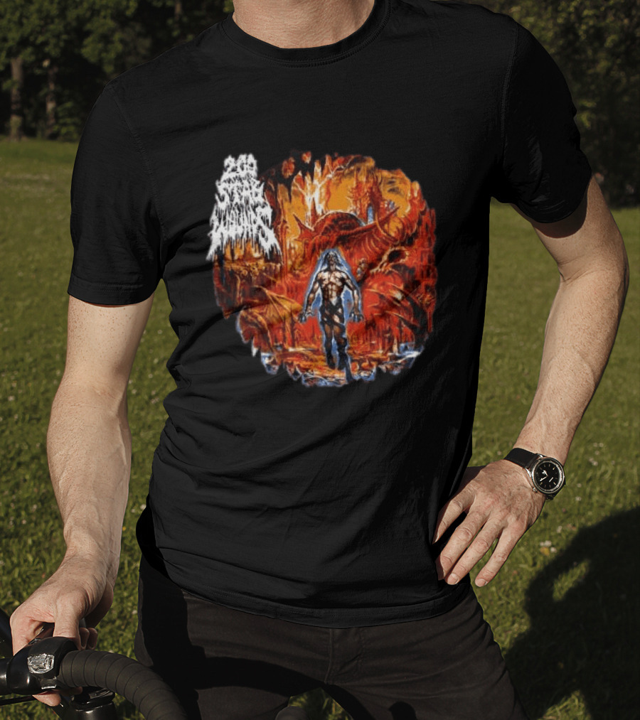 200 Stab Wounds Lowest Form Evilgreed Shop Longsleeve Fiery Dragon T-Shirt