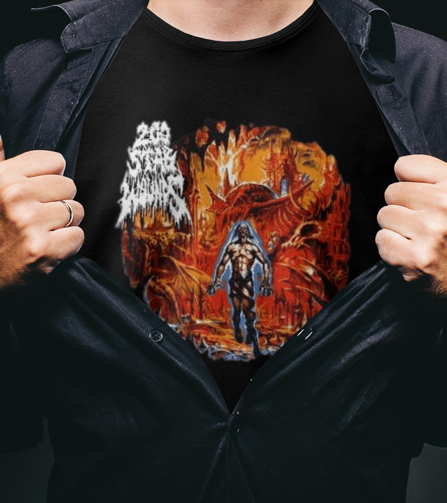 200 Stab Wounds Lowest Form Evilgreed Shop Longsleeve Fiery Dragon T-Shirt