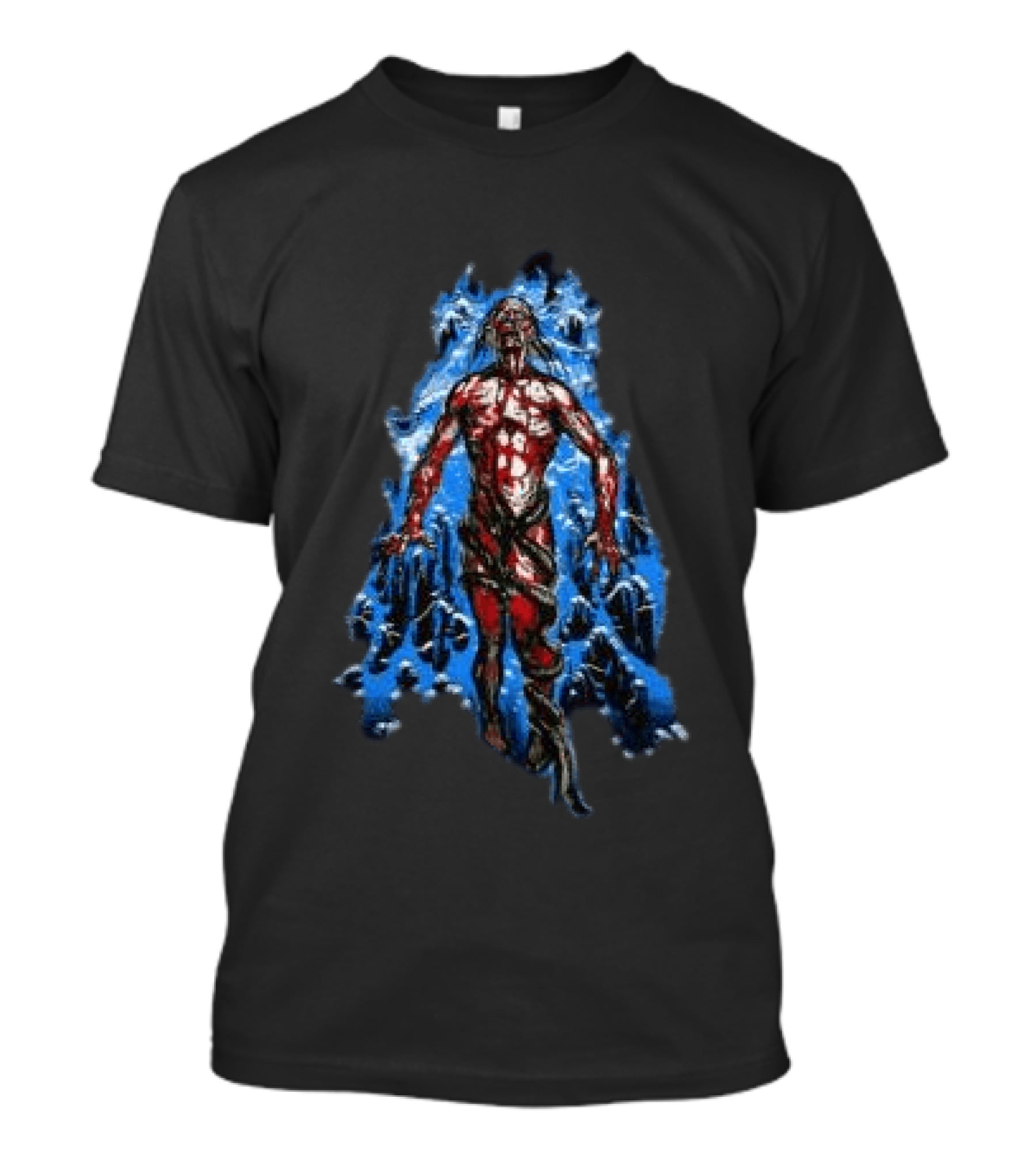 Evilgreed 200 Stab Wounds Lowest Form Bloodied Figure T-Shirt
