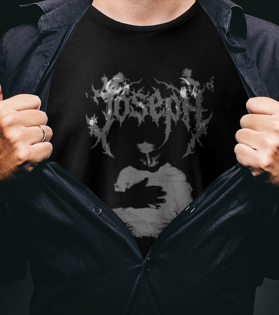 Falling In Reverse Joseph Gothic Script White T-Shirt