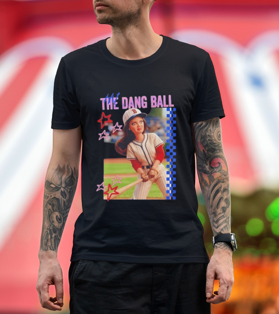 Barbie Ballfield Hit The Dang Ball Baseball Player Doll Vintage Stars T-Shirt