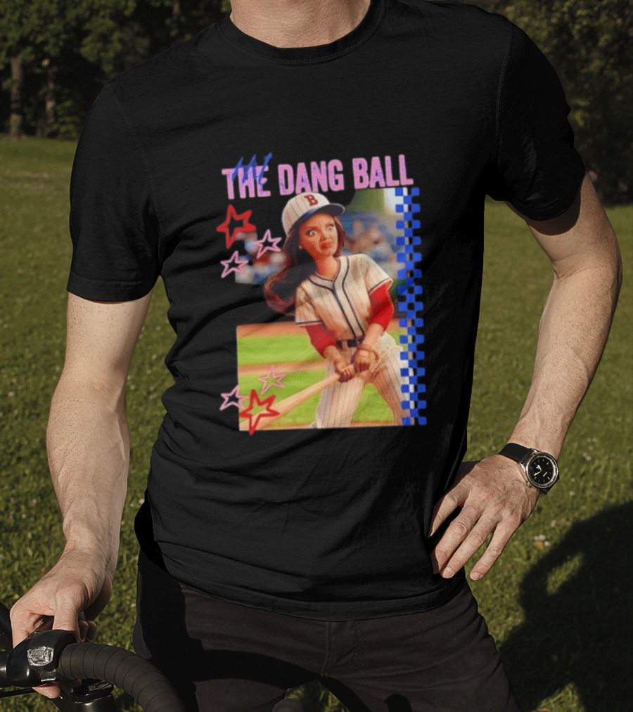 Barbie Ballfield Hit The Dang Ball Baseball Player Doll Vintage Stars T-Shirt