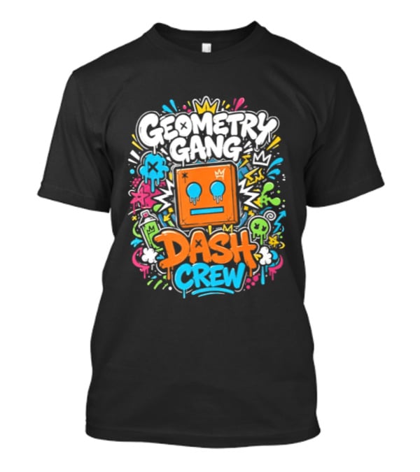 Geometry Gang Dash Crew Vibrant Splash T-Shirt
