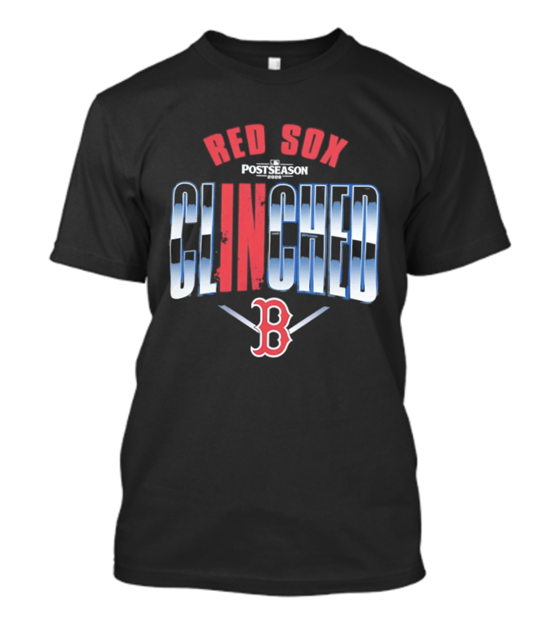 Boston Red Sox MLB Postseason Clinched 2026 Red Blue Baseball Team T-Shirt