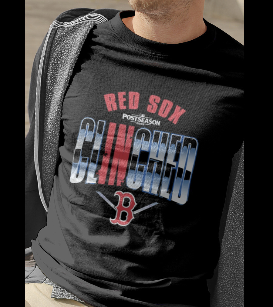 Boston Red Sox MLB Postseason Clinched 2026 Red Blue Baseball Team T-Shirt