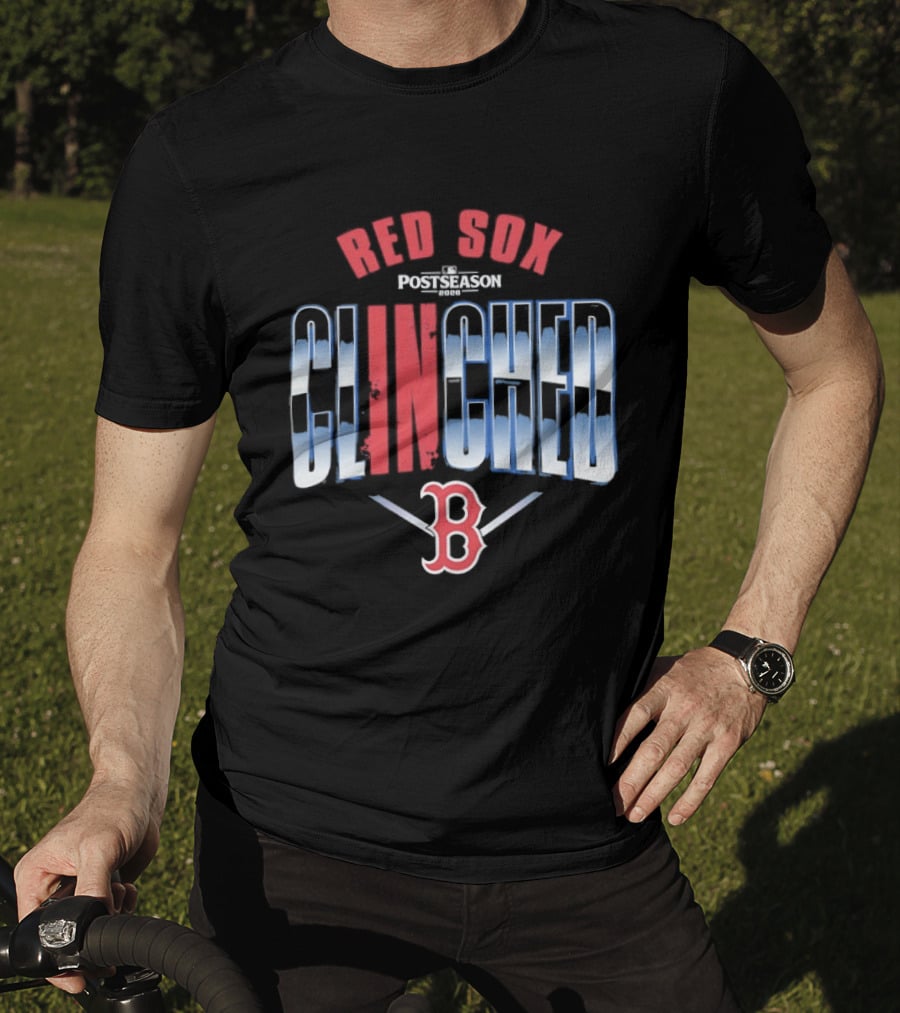 Boston Red Sox MLB Postseason Clinched 2026 Red Blue Baseball Team T-Shirt