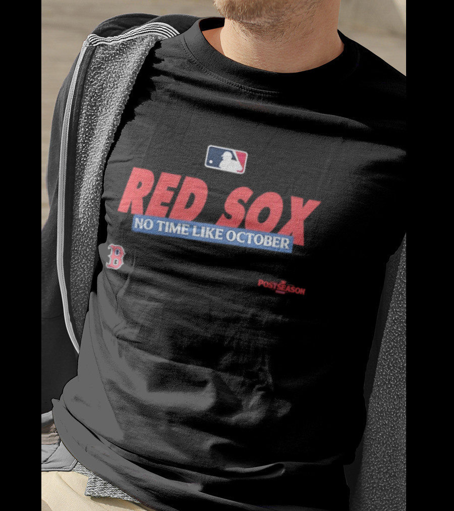 Boston Red Sox No Time Like October 2026 MLB Postseason T-Shirt