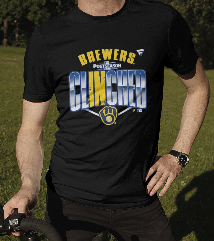 Brewers Postseason 2026 Clinched Locker Room T-Shirt