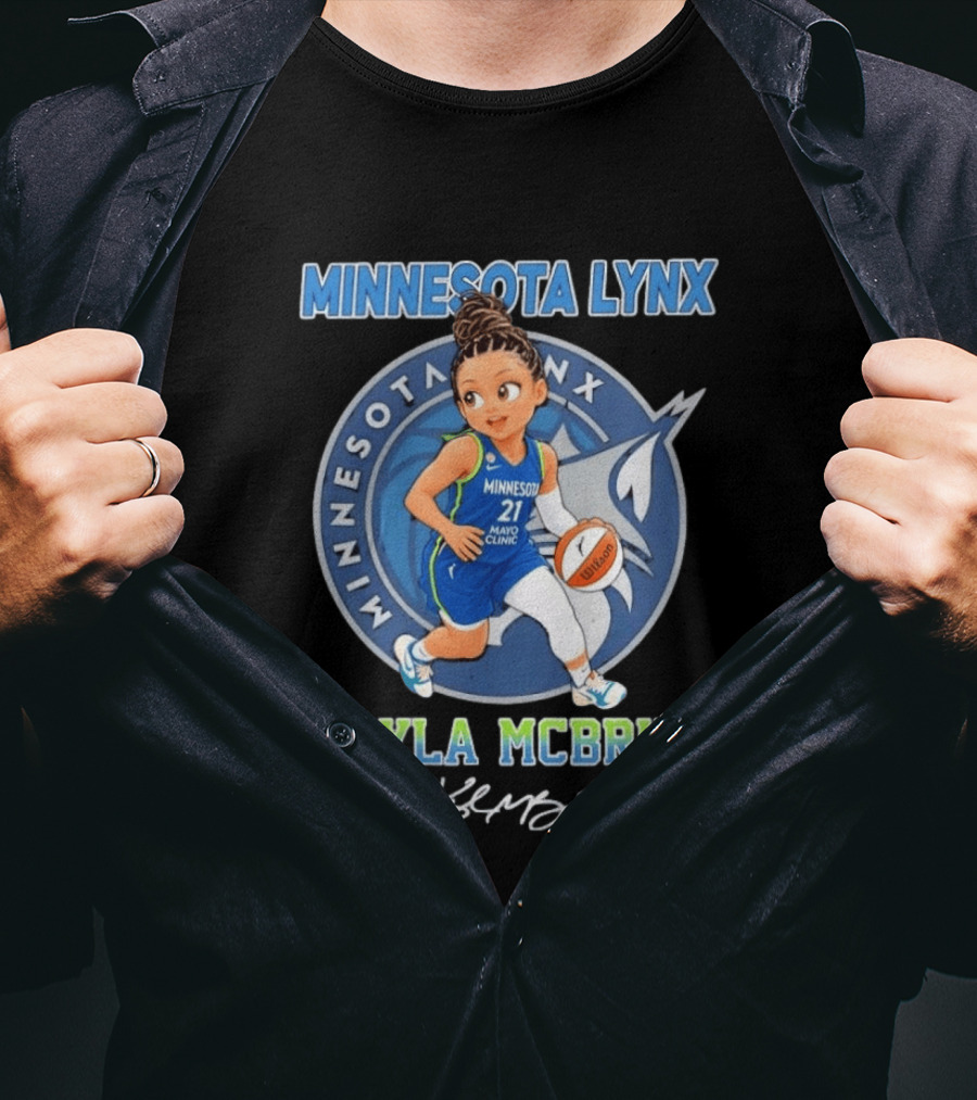 Kayla McBride No 21 Minnesota Lynx Chibi Basketball Player T-Shirt