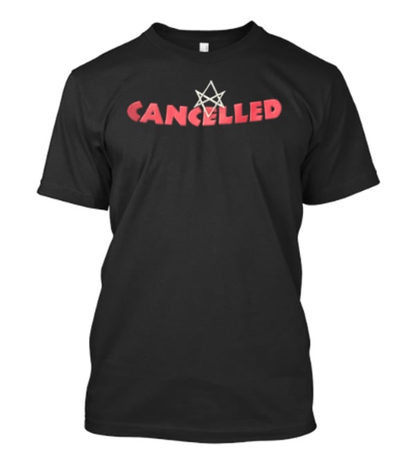 Cancelled Red Unicursal Hexagram Silver Star T-Shirt