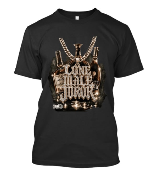 Hydeforce Store Lone Male Juror Liquor Bottle Necklace T-Shirt