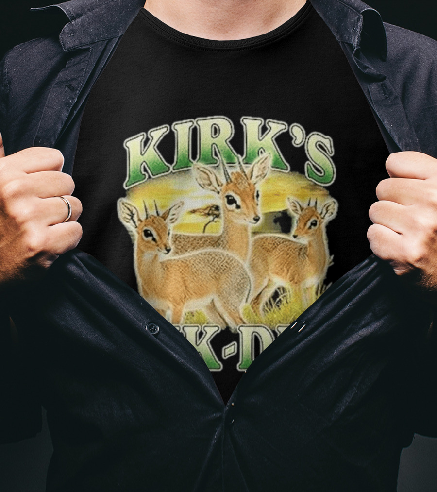 Kirk's Dik Dik Wildlife Safari Sunset Scene T-Shirt