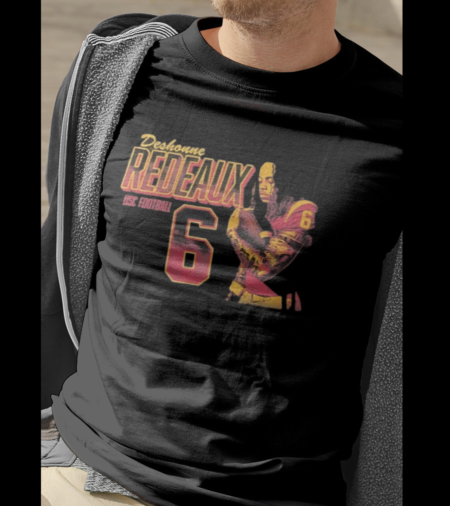 Deshonne Redeaux USC Football Number 6 T-Shirt