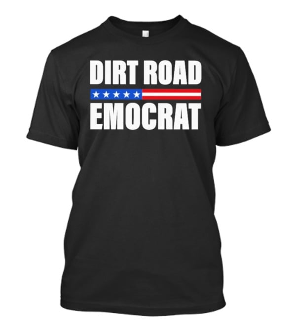 Dirt Road Democrat American Flag Stars Stripes T-Shirt