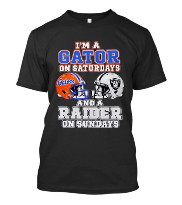 Gator Football Saturdays Raider Football Sundays T-Shirt