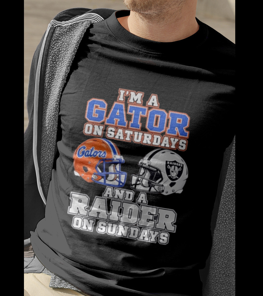 Gator Football Saturdays Raider Football Sundays T-Shirt
