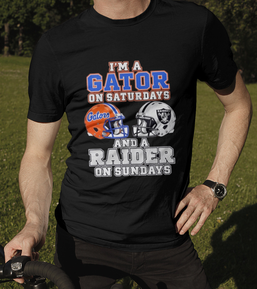 Gator Football Saturdays Raider Football Sundays T-Shirt