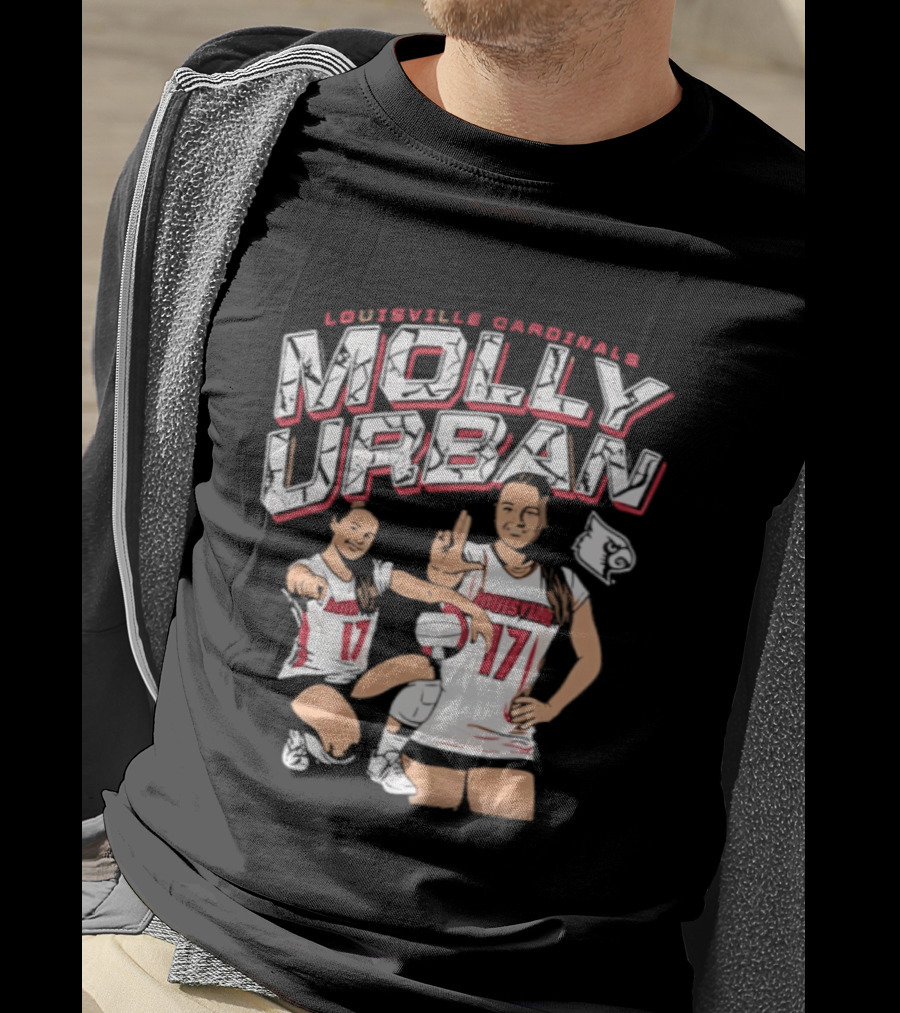 Molly Urban Louisville Cardinals Volleyball Number 17 T-Shirt