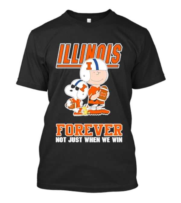Illinois Fighting Illini Charlie Brown Forever Not Just When We Win T-Shirt