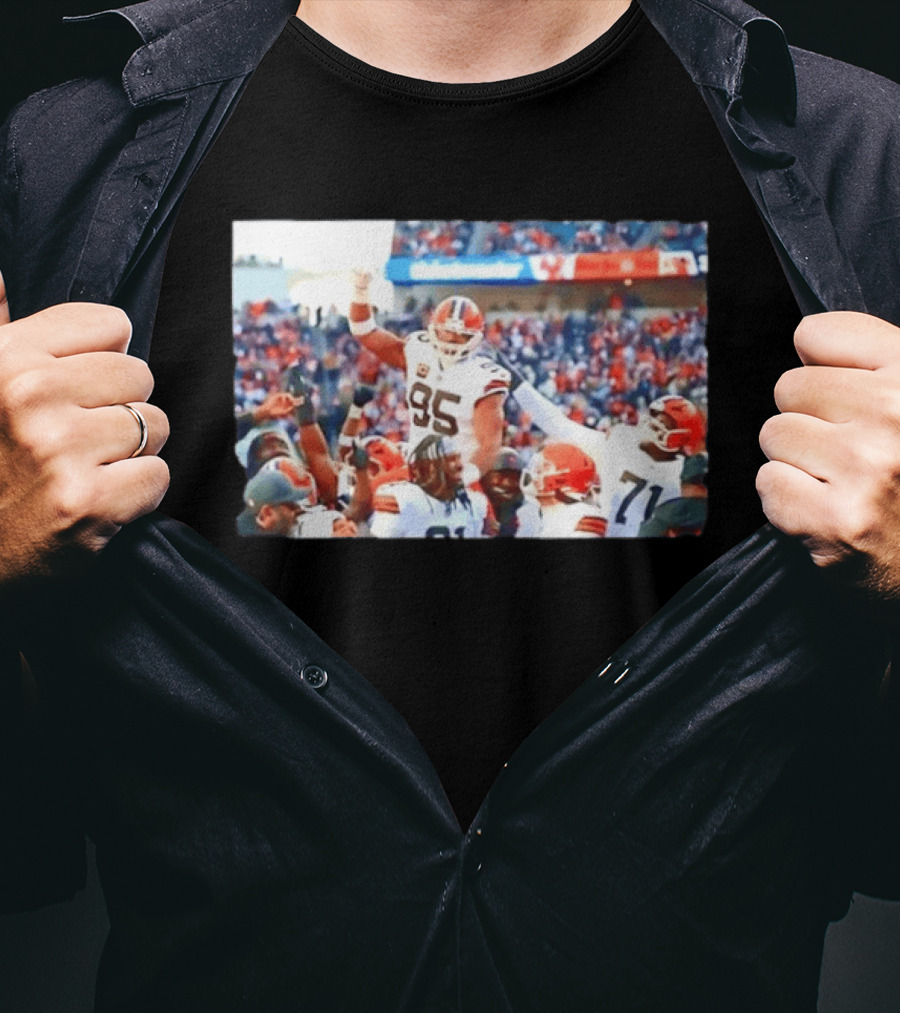 Cleveland Browns Myles Garrett Sacks Record Celebration NFL Football Triumph T-Shirt