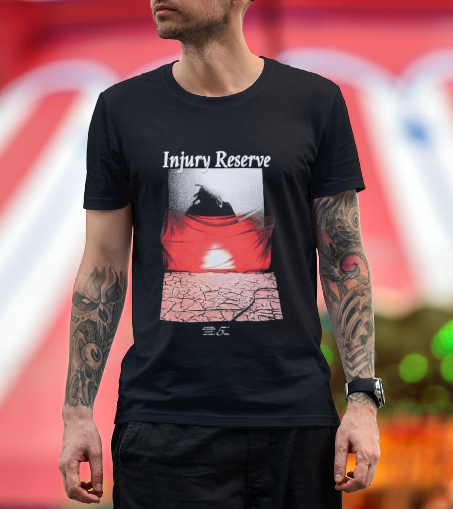 Injury Reserve Stage With Surreal Red And Black T-Shirt