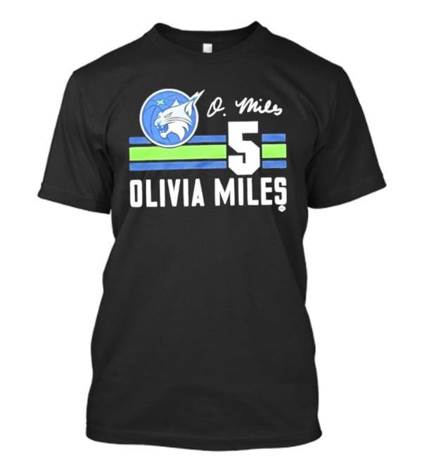 Minnesota Lynx Olivia Miles 5 WNBA Basketball Fan Gear T-Shirt