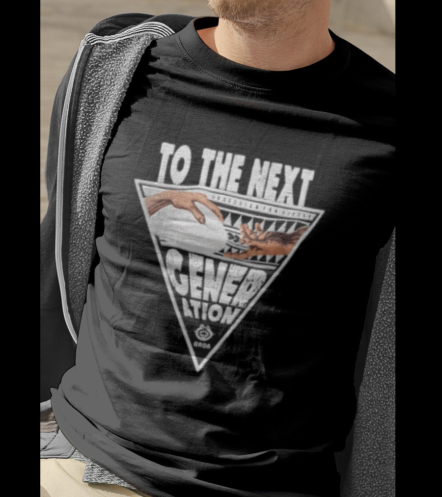 Qaqa To The Next Generation Passing Rugby Ball Inverted Triangle Distressed T-Shirt