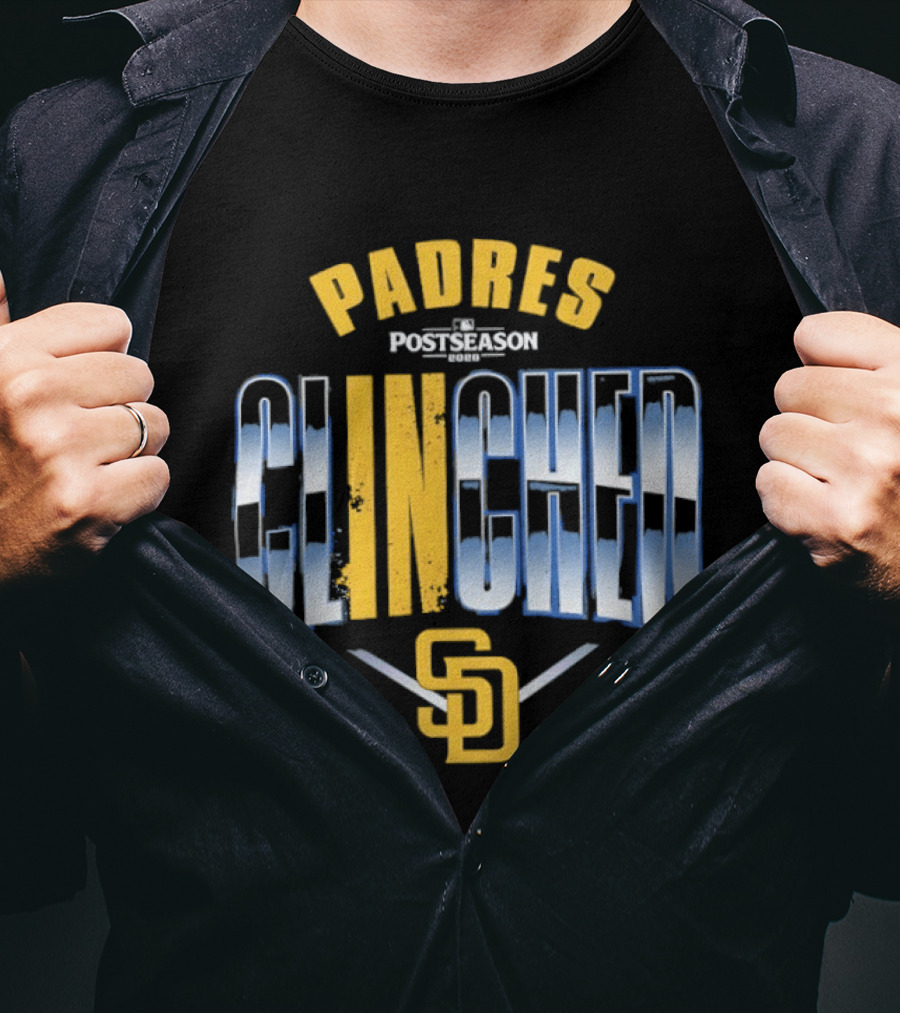 San Diego Padres 2026 MLB Postseason Clinched Padres Postseason Clinched SD T-Shirt