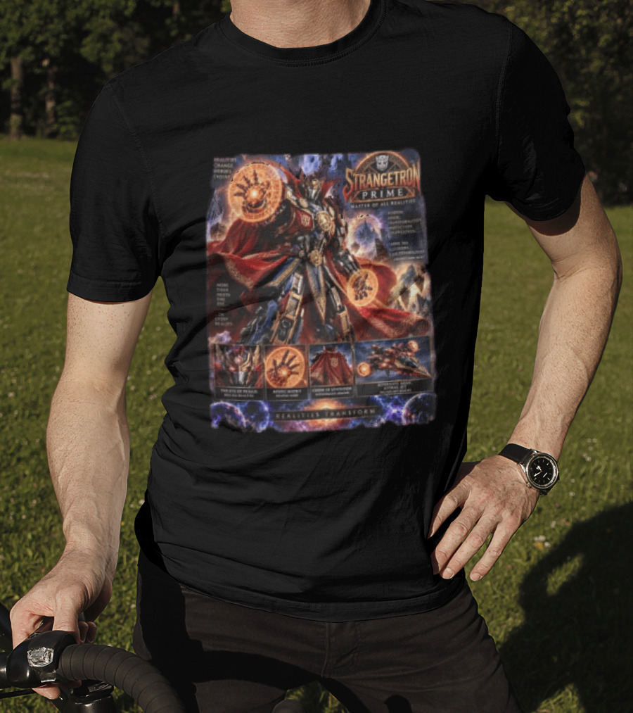 Strangetron Prime Master Of All Realities Realities Transform Mystic Master Crown Of Leviathos Eye Of Paradox T-Shirt