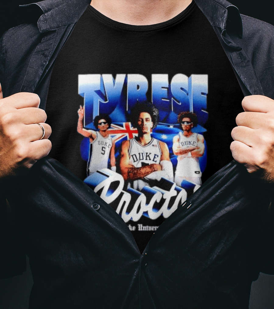 Tyrese Proctor Duke University Blue Devils Basketball Collage T-Shirt