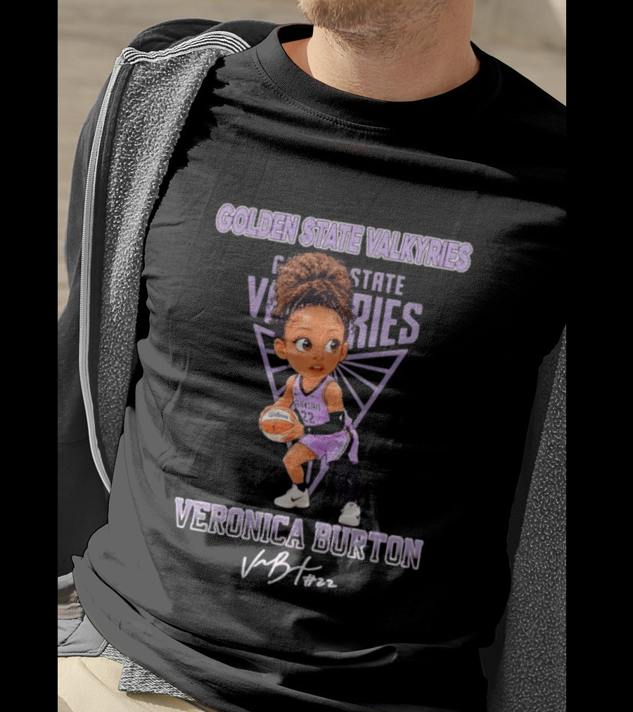 Golden State Valkyries Veronica Burton No 22 Chibi T-Shirt