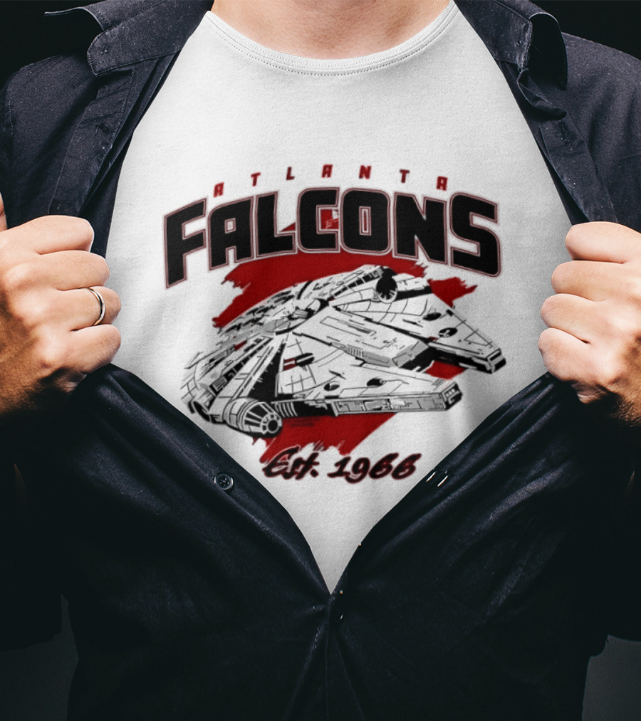 Atlanta Falcons Est 1966 Millennium Falcon Mashup T-Shirt