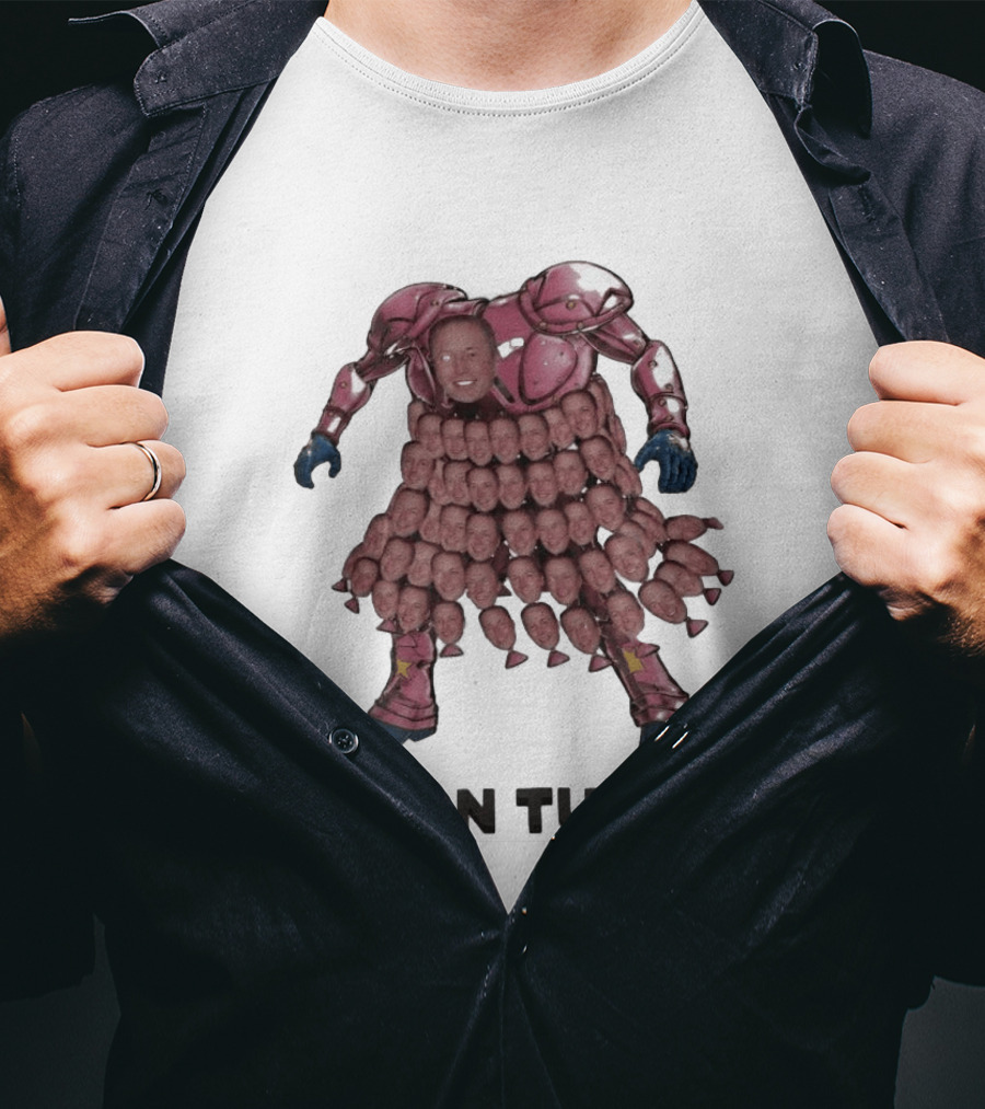 Elon Tusk Bootleg Collage Meme Unique Robot Face Fusion T-Shirt