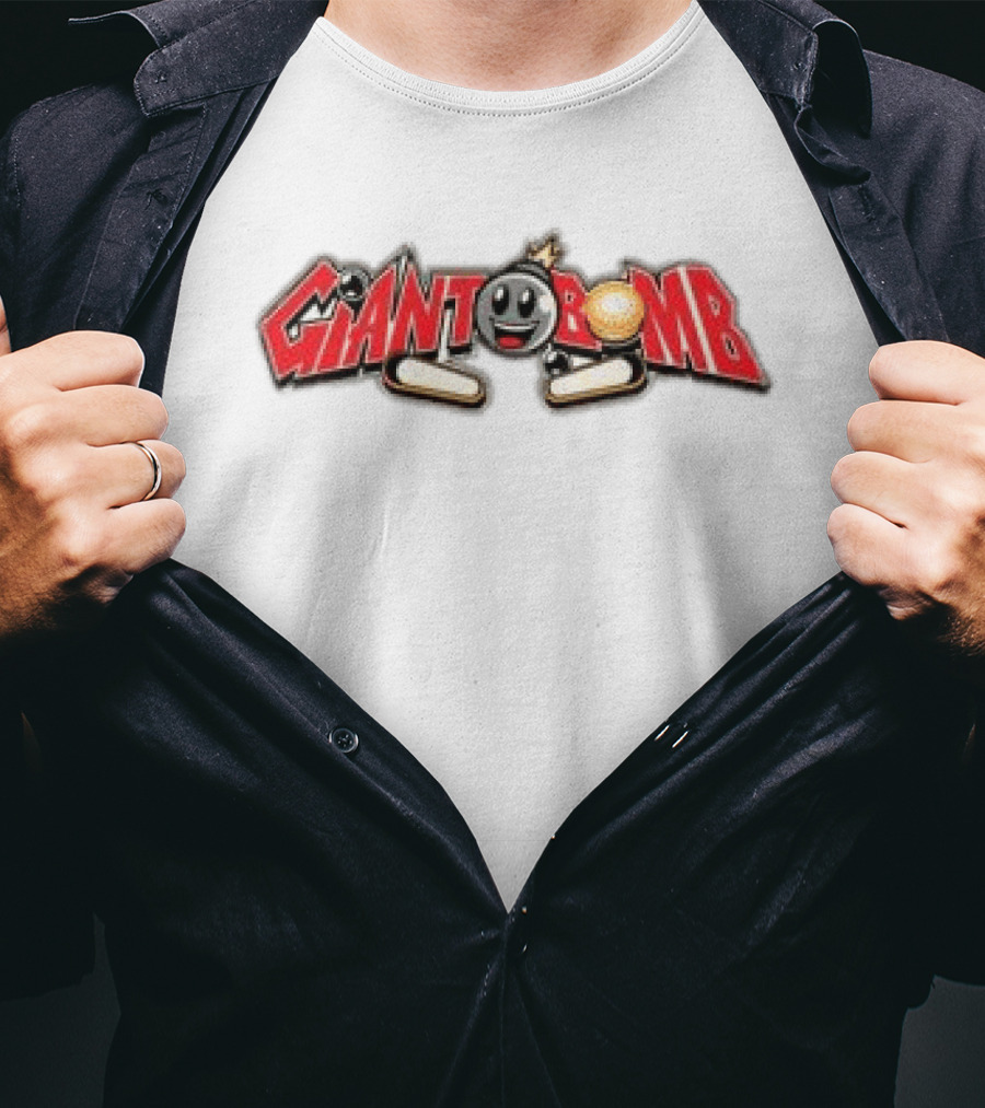 Giant Bomb Pinball Graphic Front Back Collection T-Shirt