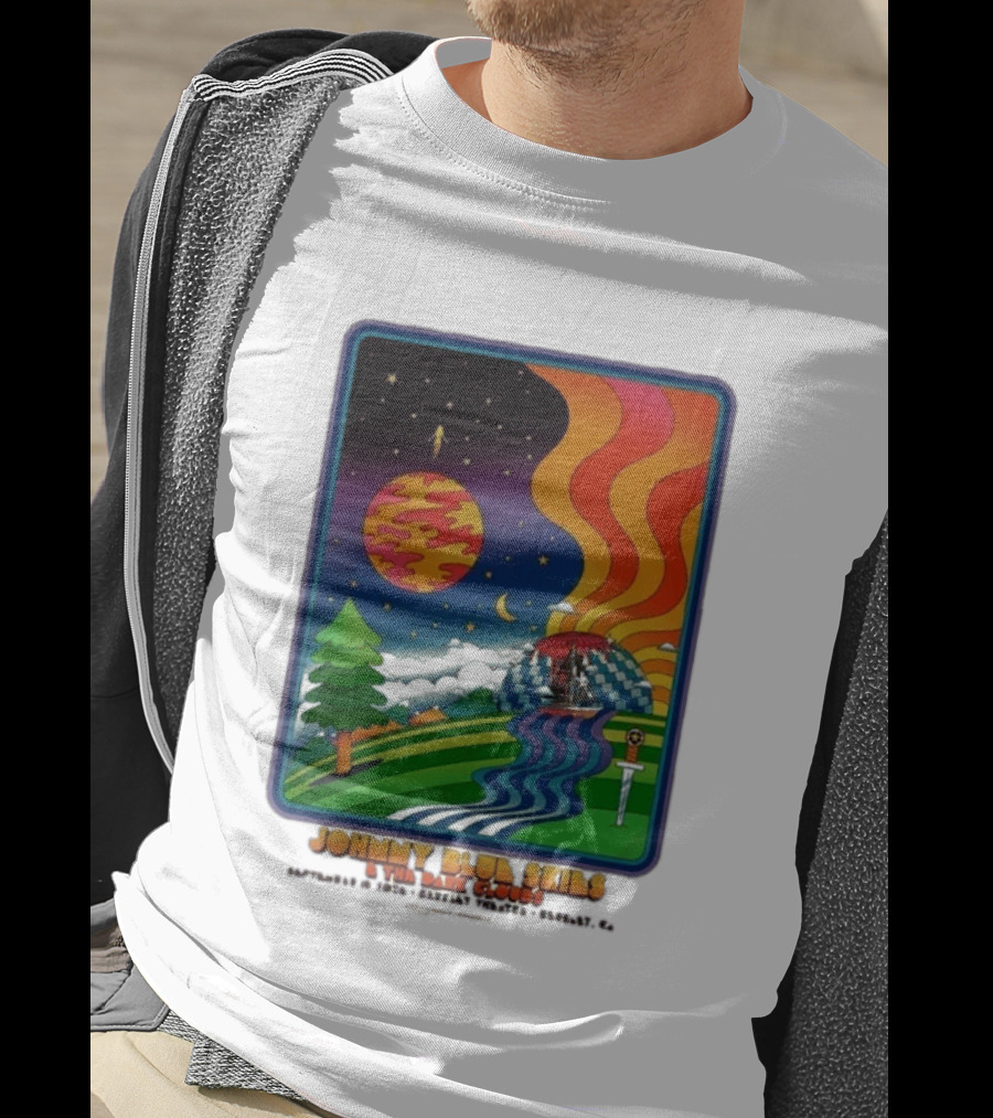Johnny Blue Skies And The Dark Clouds Greek Theatre Berkeley CA September 15 2026 Event Psychedelic T-Shirt