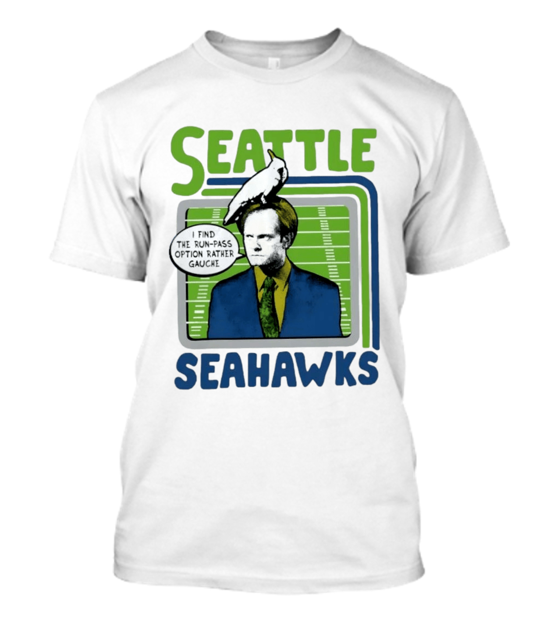 Kelsey Grammer Seahawks Run Pass Option Gauche T-Shirt