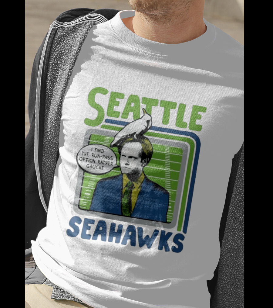 Kelsey Grammer Seahawks Run Pass Option Gauche T-Shirt