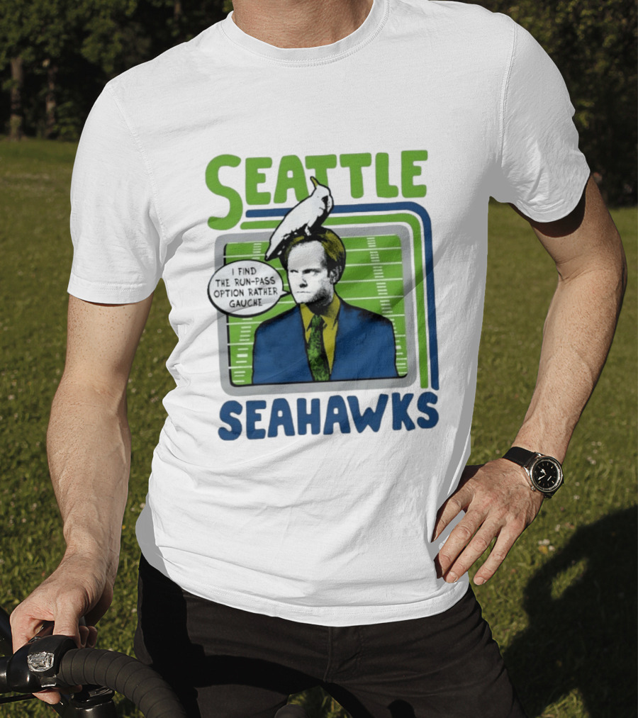 Kelsey Grammer Seahawks Run Pass Option Gauche T-Shirt