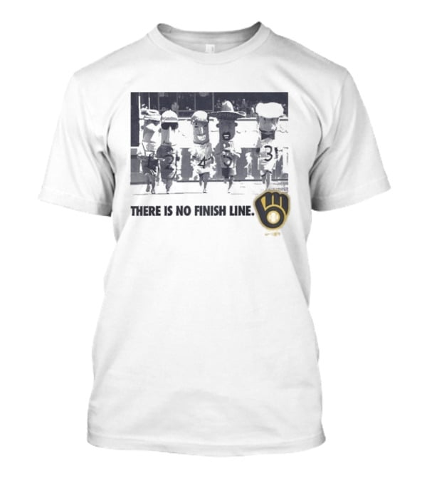 Milwaukee Brewers There Is No Finish Line Glove T-Shirt