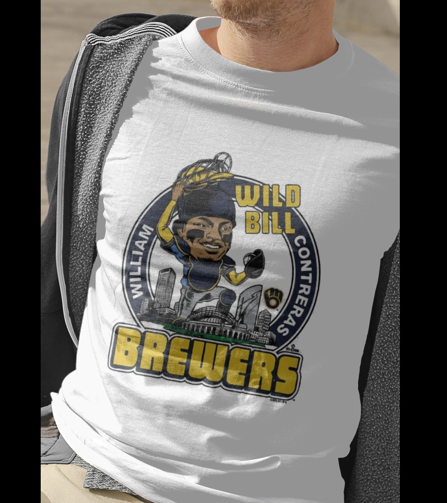 Milwaukee Brewers Wild Bill William Contreras Baseball 2026 T-Shirt
