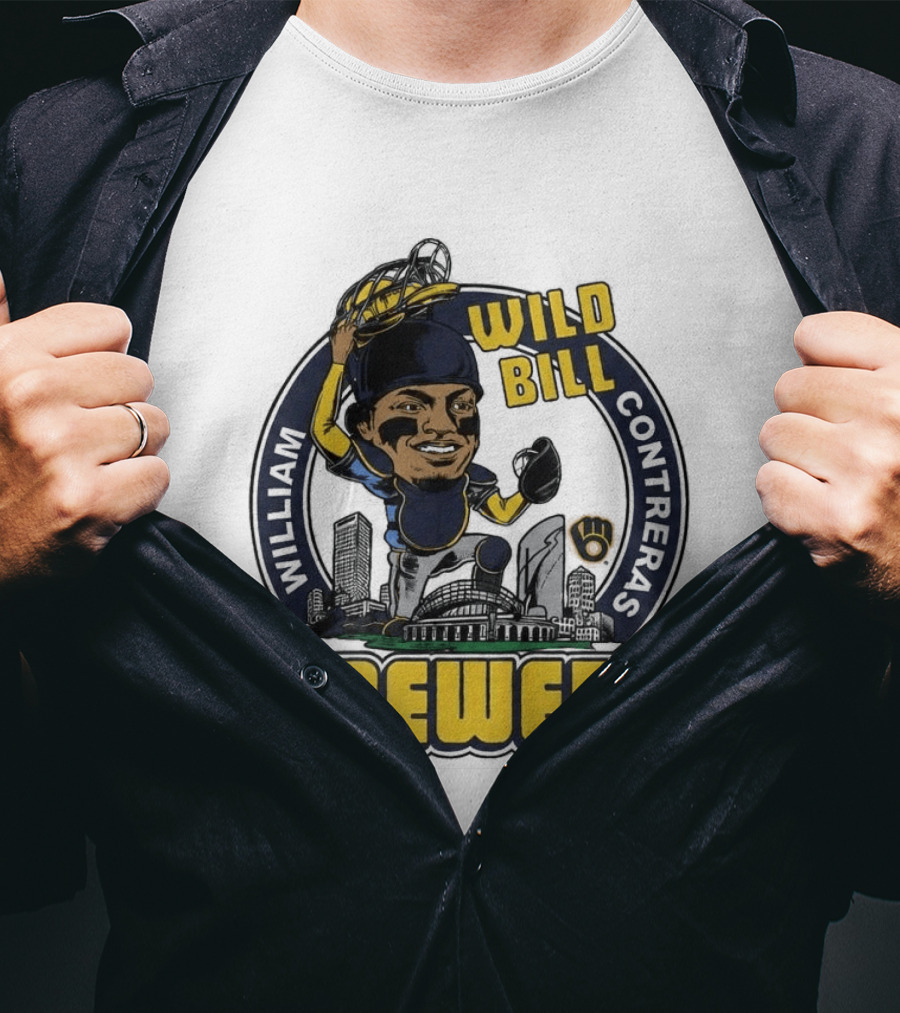 Milwaukee Brewers Wild Bill William Contreras Baseball 2026 T-Shirt