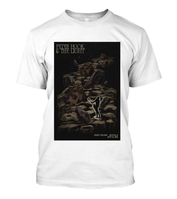 Peter Hook And The Light Ogden Theatre Denver CO September 14 2026 Concert T-Shirt