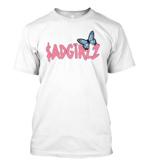 Sad Girlz Store Sadgirlz Spring Butterfly Pink T-Shirt