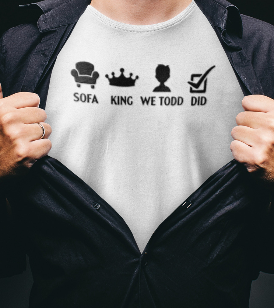 Sofa King We Todd Did Armchair Crown Boy Checkbox T-Shirt