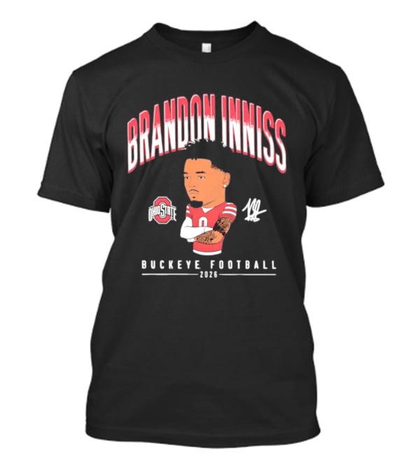 Ohio State Buckeyes Brandon Inniss 2026 Football Caricature T-Shirt