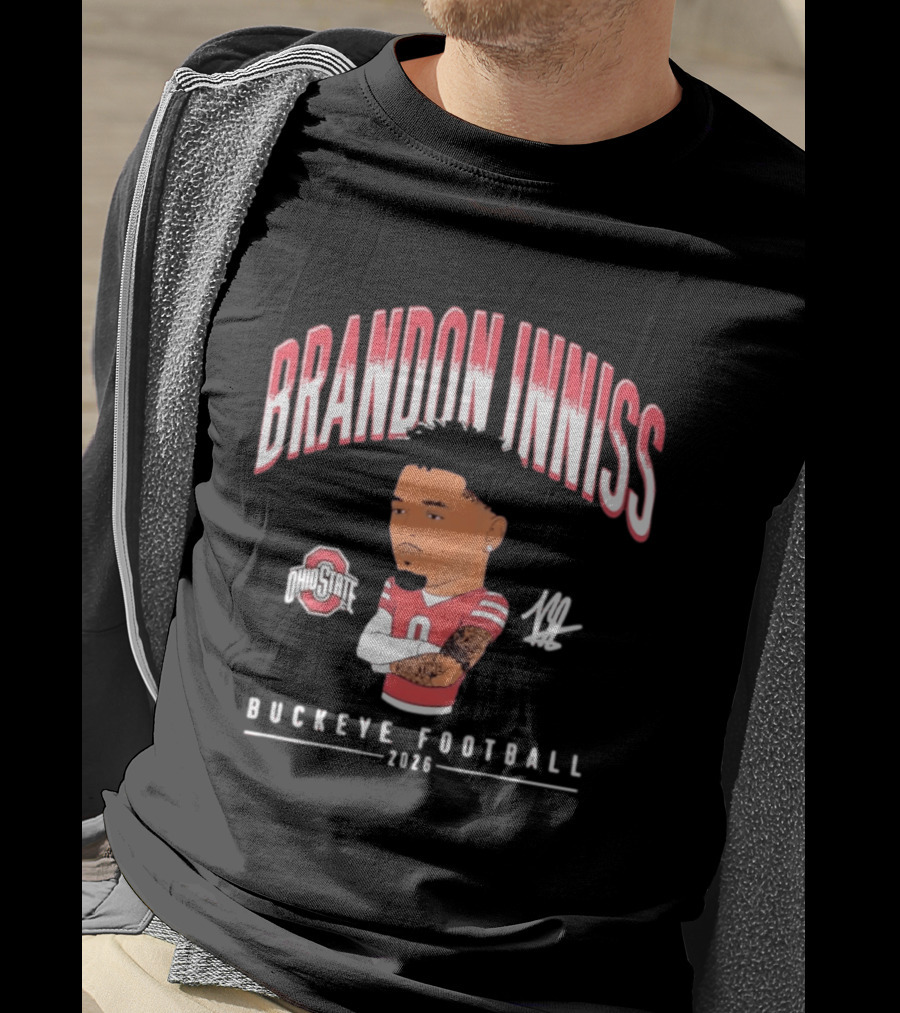 Ohio State Buckeyes Brandon Inniss 2026 Football Caricature T-Shirt