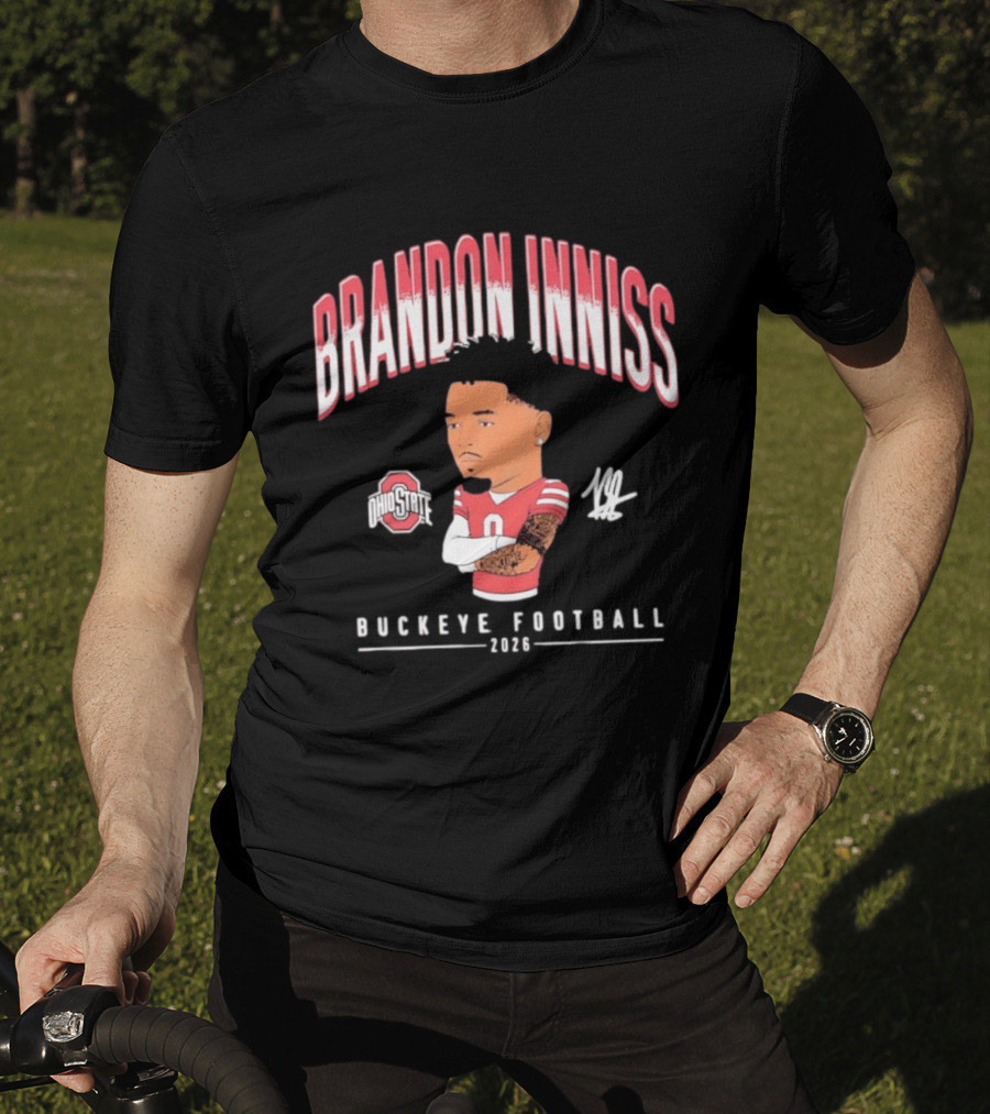 Ohio State Buckeyes Brandon Inniss 2026 Football Caricature T-Shirt