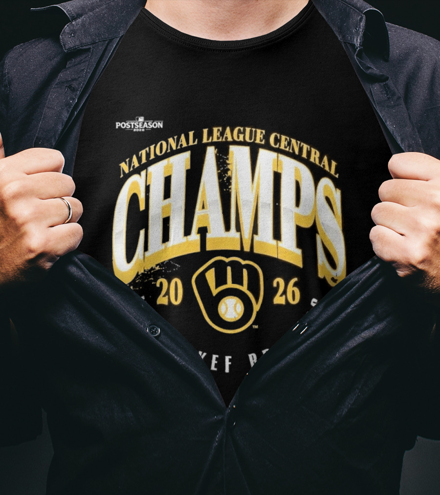 Milwaukee Brewers 2026 National League Central Champs T-Shirt