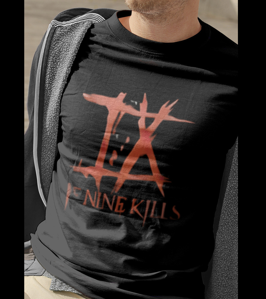 Ice Nine Kills Stylized IX Spiky Horror Roman Numerals T-Shirt
