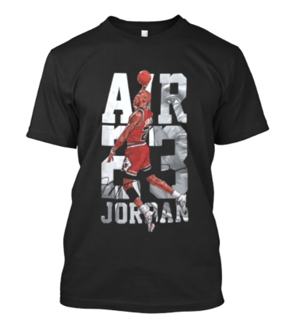 Chicago Bulls Air 23 Michael Jordan Dunking Basketball T-Shirt